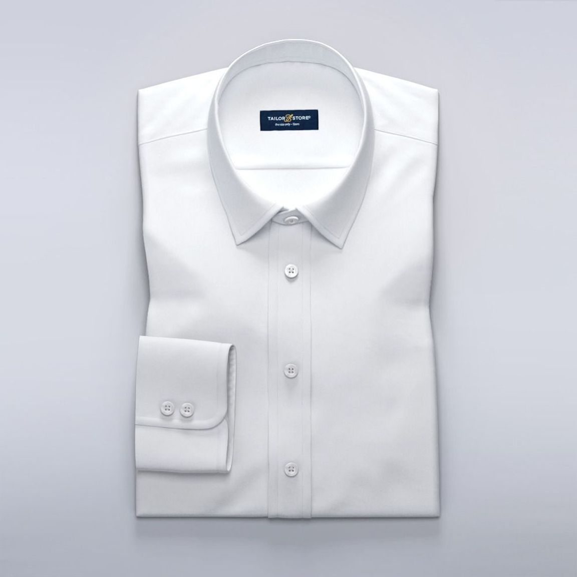 Business-skjorte i hvit twill for damer