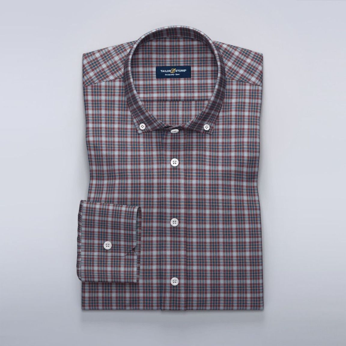 Checkered casual shirt in twill