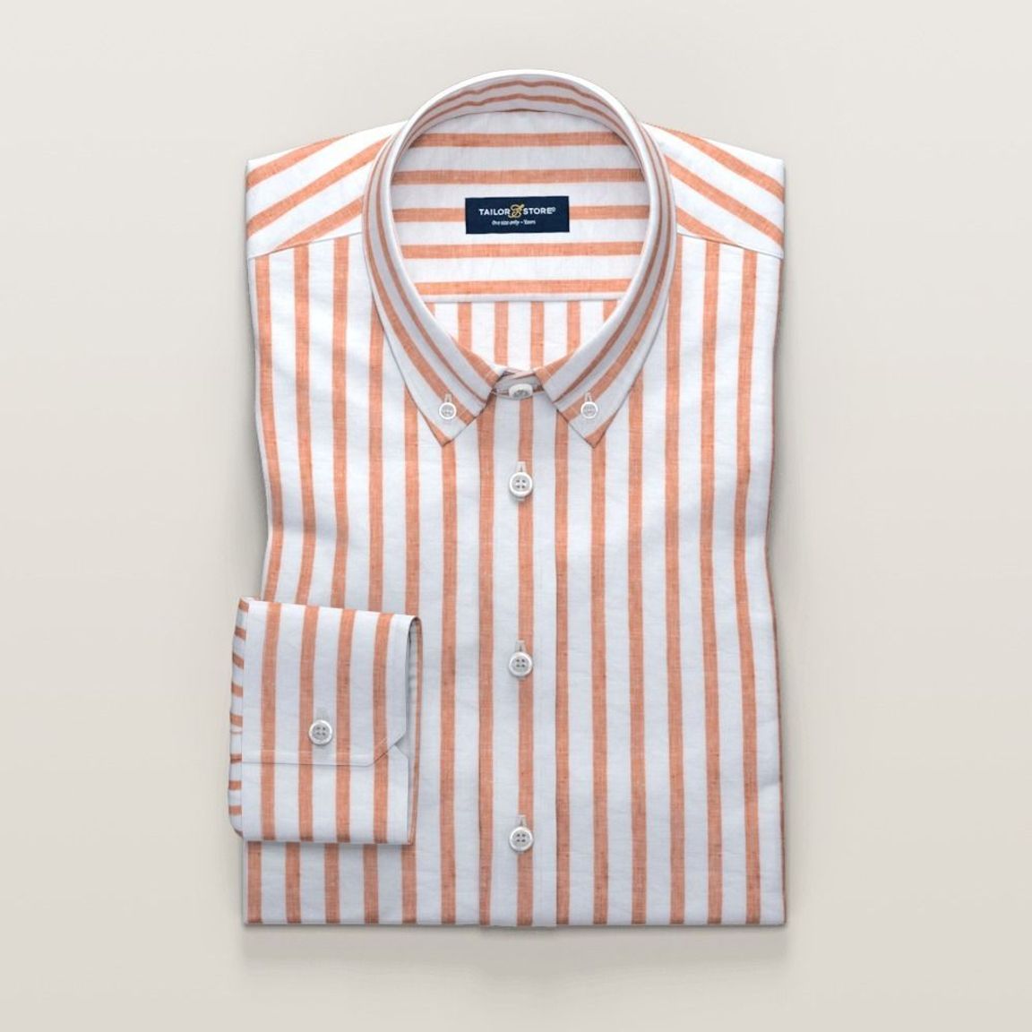 orange striped shirt mens