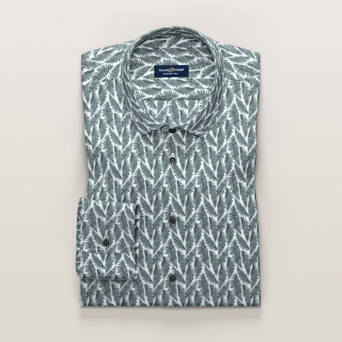 Green printed dress shirt Tailor Store®