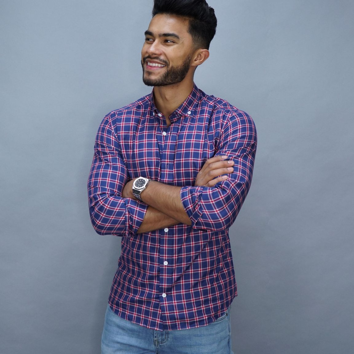 TMF Checked casual dress shirt | Tailor Store®