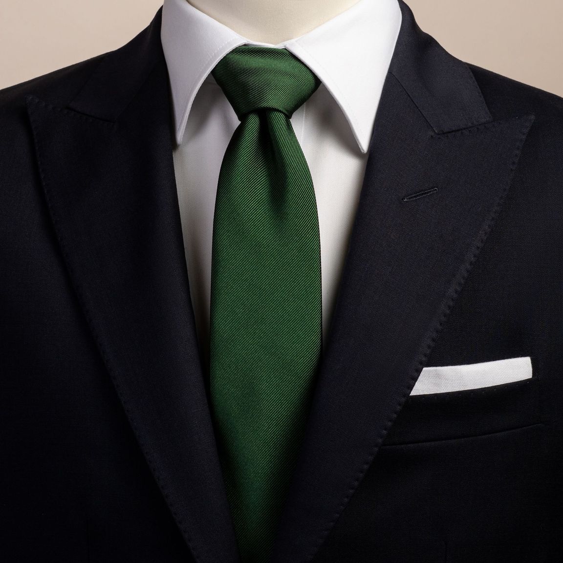 Green silk tie | Tailor Store®