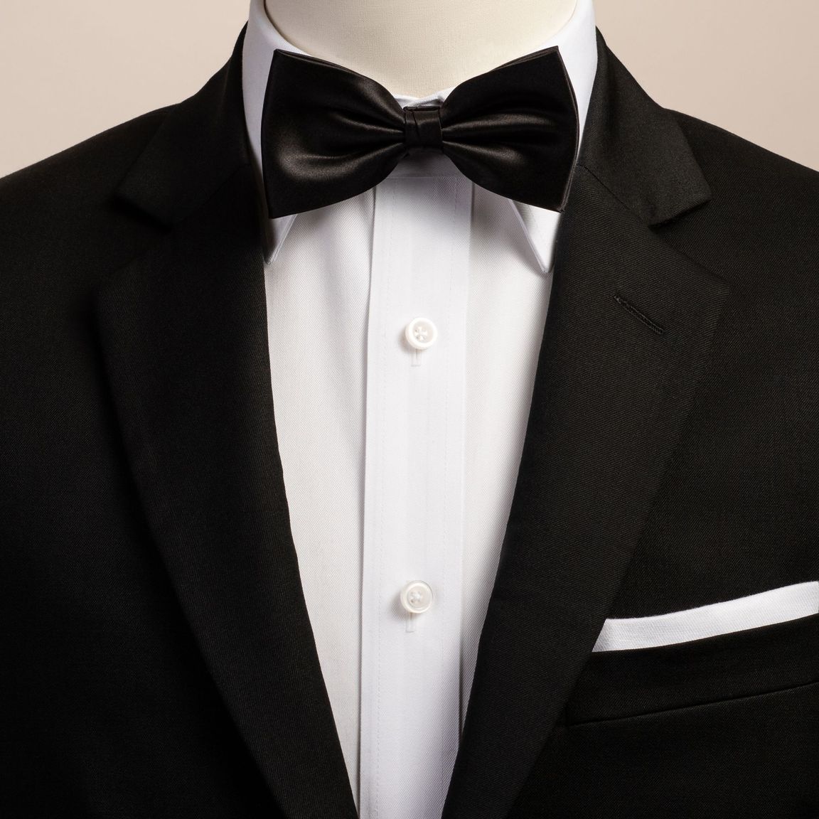 Black Silk Bow Tie Tailor Store 