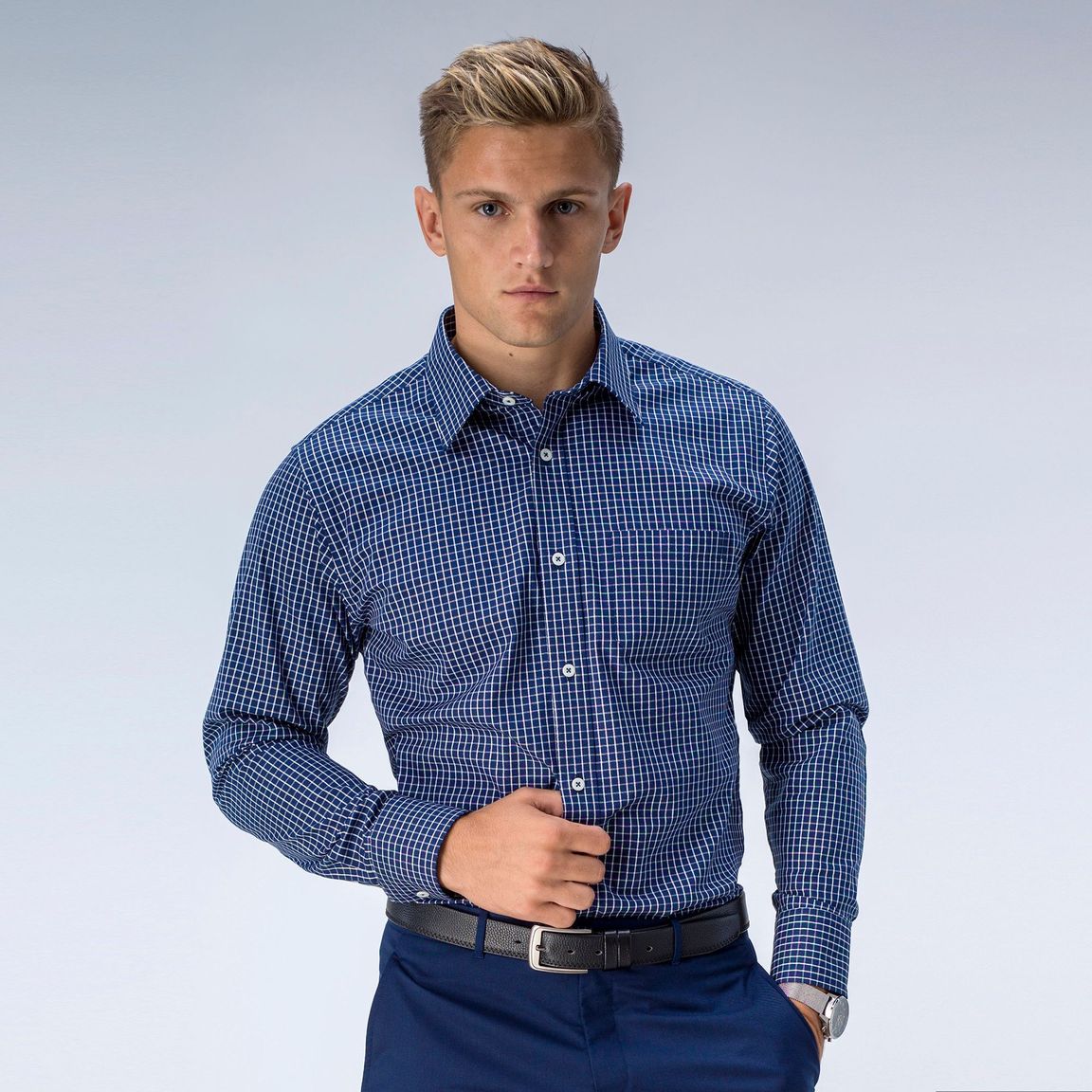 checked oxford shirt