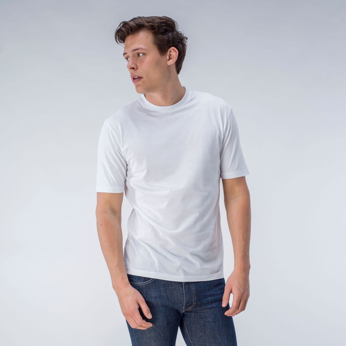 cotton crew neck t shirt