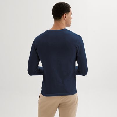 Navy Henley shirt