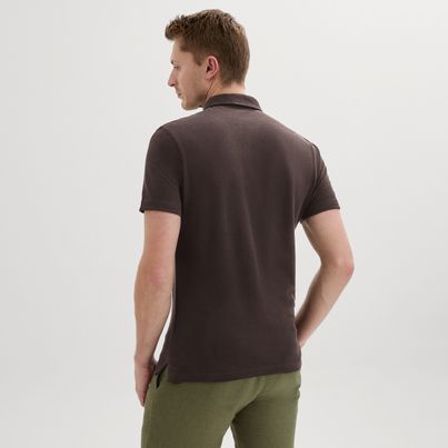 Dark brown polo shirt