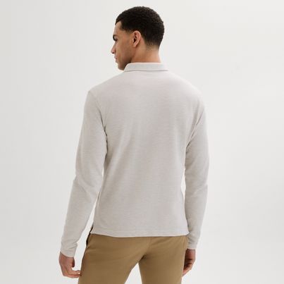 Beige melange  polo shirt