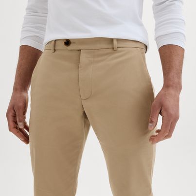 Khaki stretch chinos