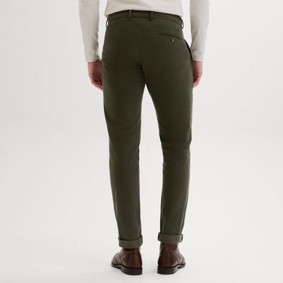 Green stretch chinos