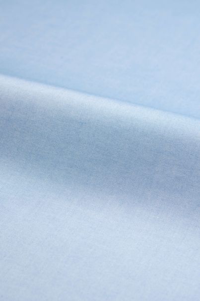 Blue Oxford dress shirt with navy contrast