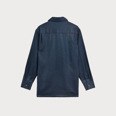 Blue Wool Shacket
