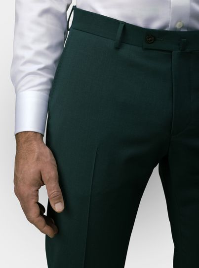 Dark green suit pants