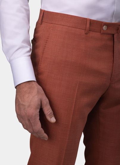 Burnt orange suit pants