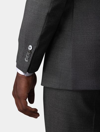 Dark gray suit jacket