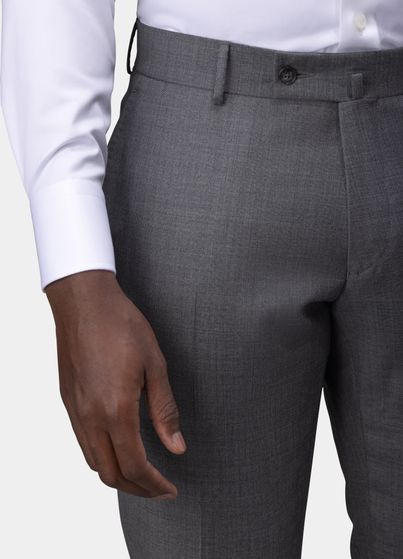 Steel gray suit pants