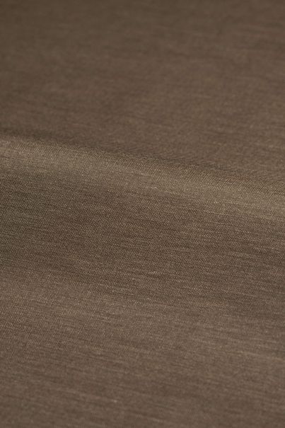 Men’s Custom Brown Herringbone Twill Shirt