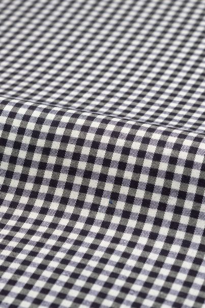 Black and green gingham flannel shirt