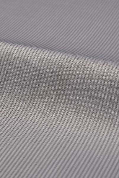 Gray easy iron herringbone business shirt