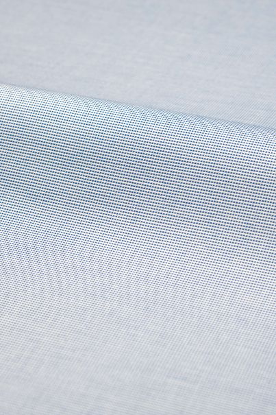 Chemise bleu moyen extensible en dobby, facile à repasser