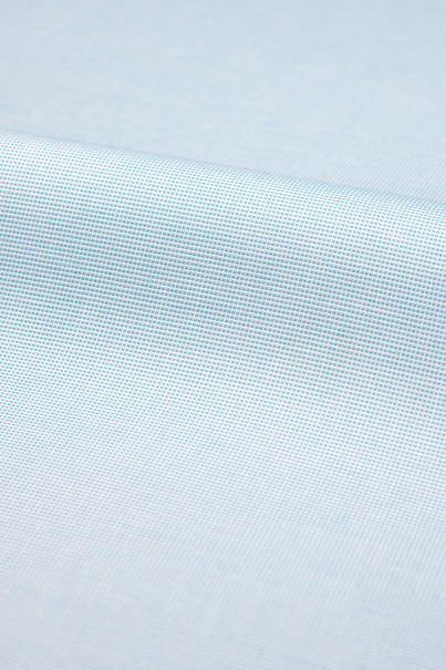 Chemise en dobby stretch bleu sarcelle, facile à repasser