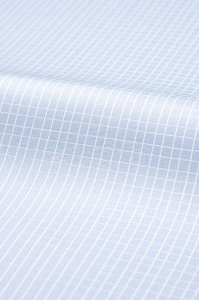 Light blue twill easy iron shirt