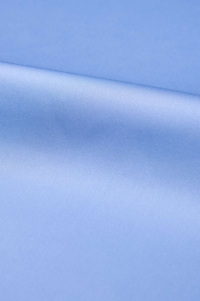 Soft blue satin dress shirt