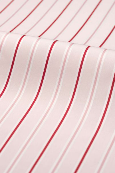 Chemise habillée rose à rayures