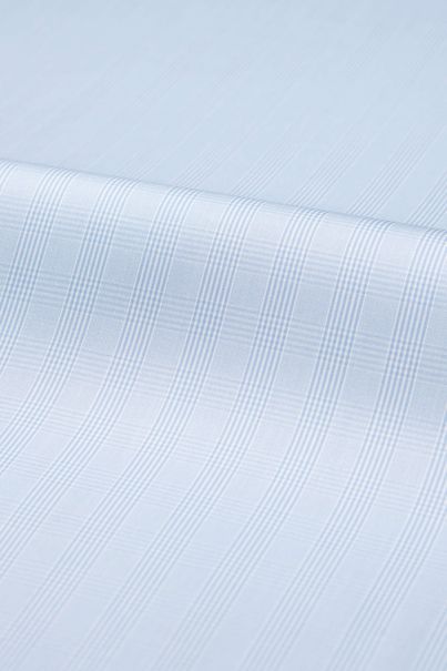 Light Blue Glen Check Twill