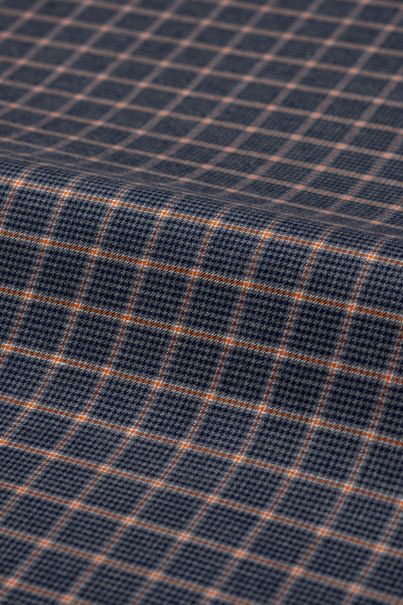 Navy checkered flannel shirt