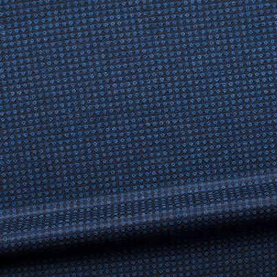 Blaue Hemdjacke aus Wolle