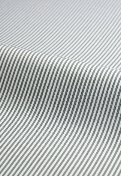 Green striped oxford shirt