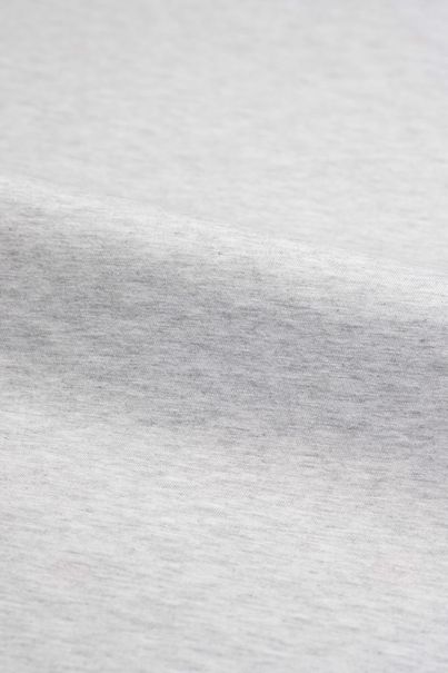 Light gray melange Henley shirt