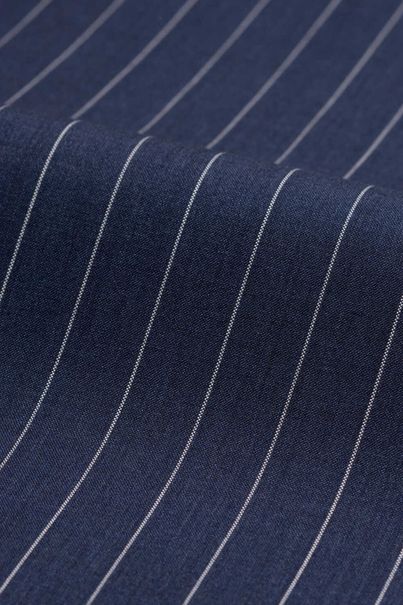 Pantalon de costume bleu marine à rayures