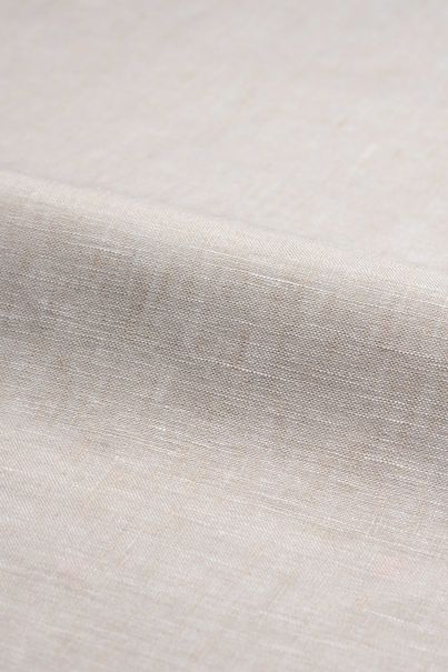Sandfarvede melerede hørshorts<br>