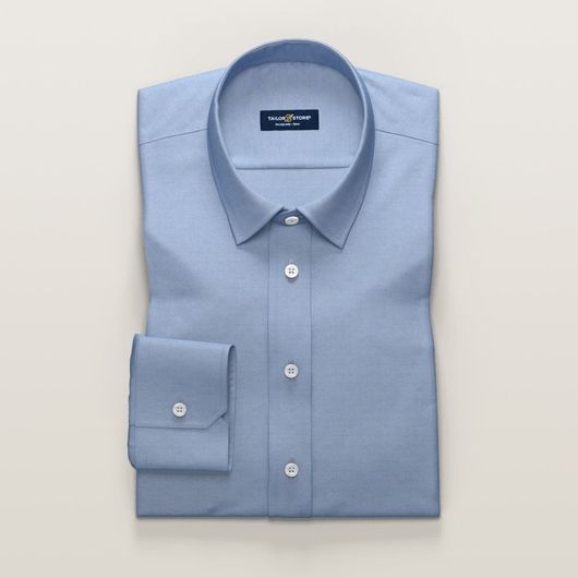 Damenhemd aus blauem Oxford