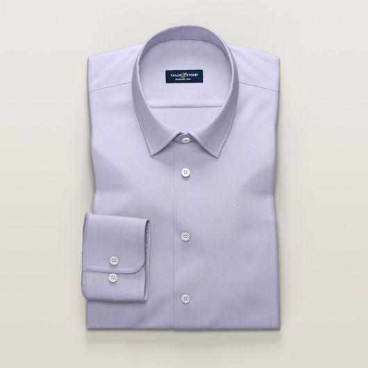 Lilla business-skjorte i luksuriøs sildebensvævning. 