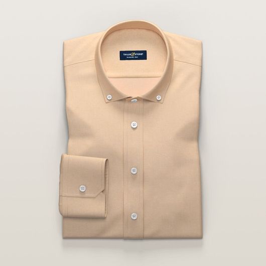 Business-Hemd für Damen aus hellorangem Twill