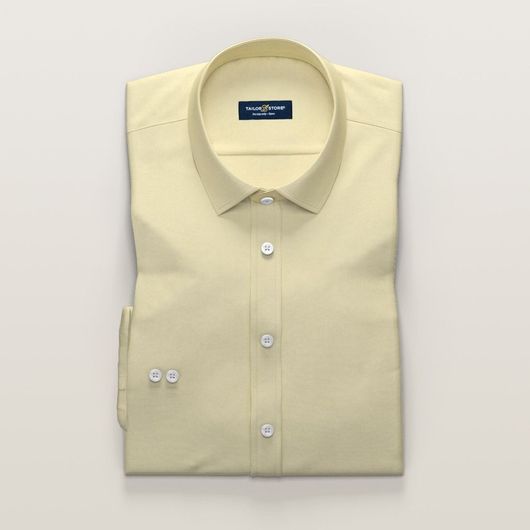 Business-Hemd für Damen aus gelbem Twill