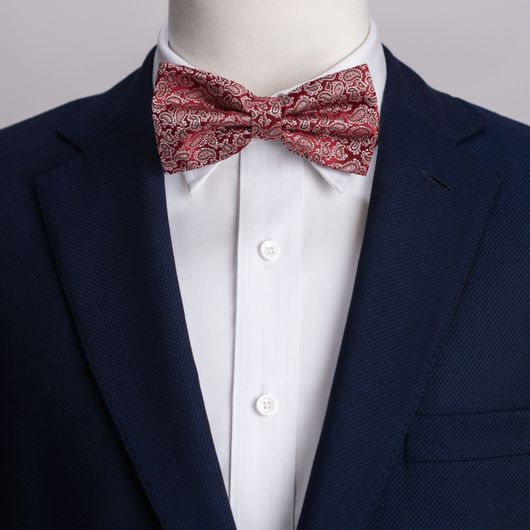 Red velvet bow tie | Tailor Store®