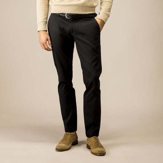 Charcoal chinos in stretch