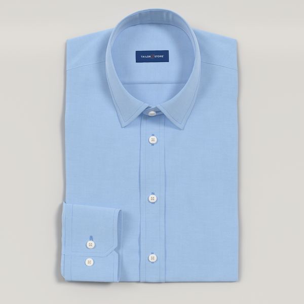 sky blue dress shirt men Phenom Professional Light Blue Striped Long Sleeve Men's Dress Shirt – Sleek and Versatile Look main image 1