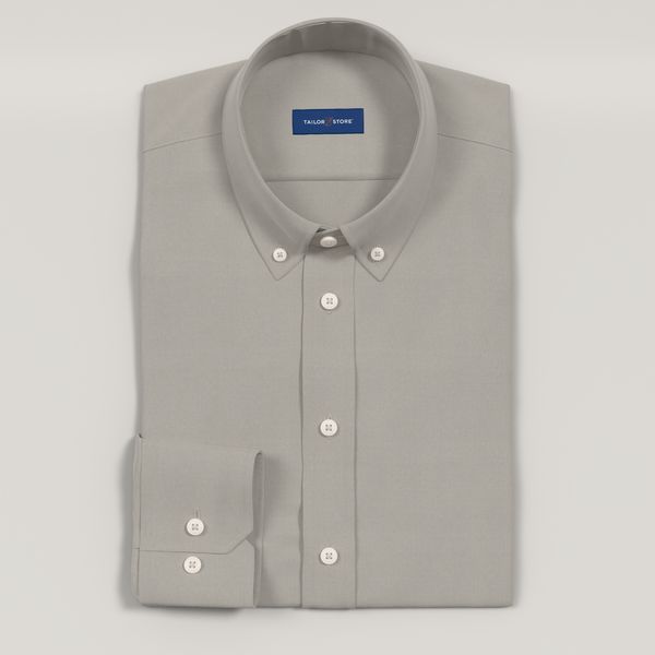 light grey mens dress shirt Haggar Premium Comfort Dress Shirt in Light Grey