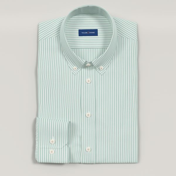 light green dress shirt mens Hailey Cotton Stretch Light Sage Shirt