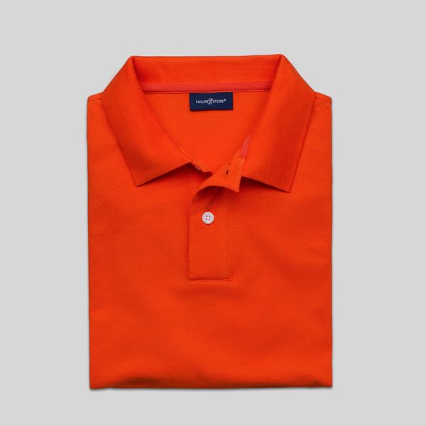 Orange polo shirt | Tailor Store®