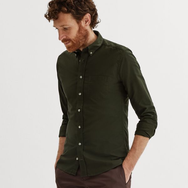 oxford shirt green