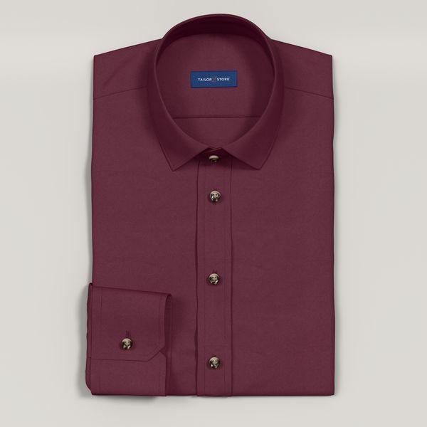 Burgundy business shirt