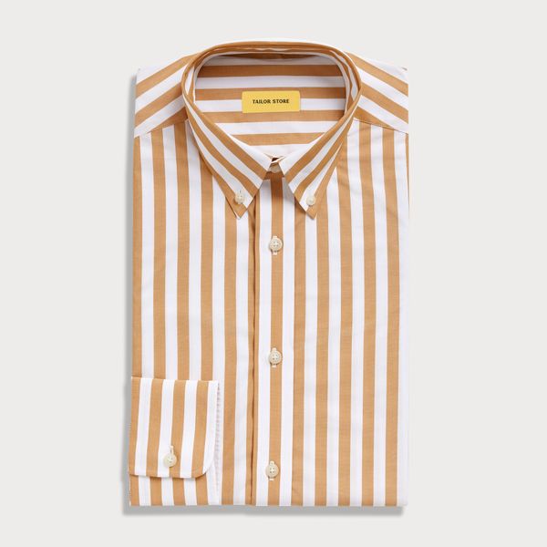 Yellow striped dress shirt | Tailor Store®