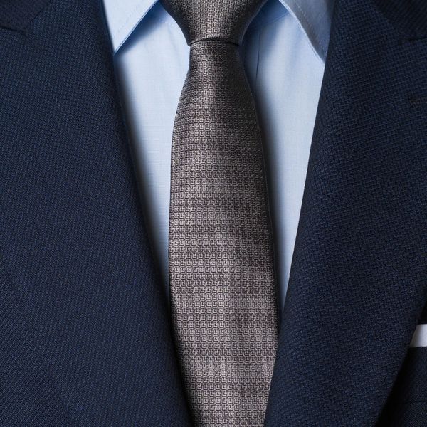 Silk tie in gray | Tailor Store®