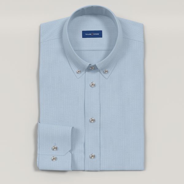 Light Blue Seersucker Shirt | Tailor Store®